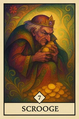 A metaphorical card about resources